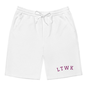 "Summertime" Print Shorts (White)