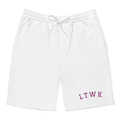 "Summertime" Print Shorts (White)