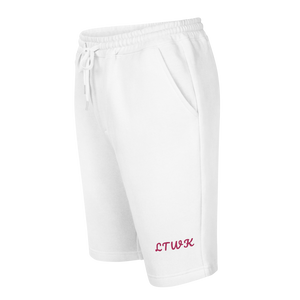 "Summertime" Embroidered Shorts (White)