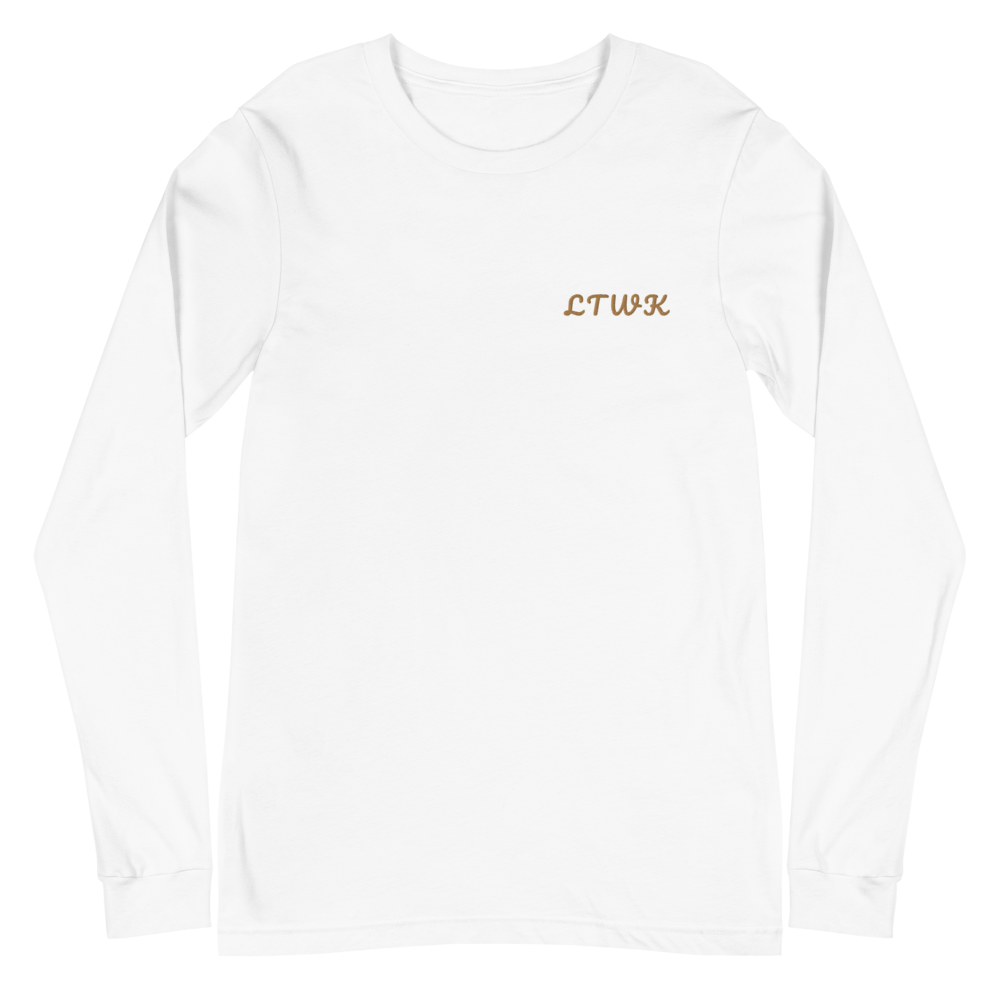 "Fancy" Embroidered Long-Sleeve (Black/White, Colors)