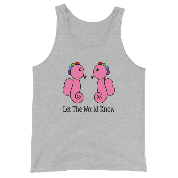 "Rainbow Seahorses" Tank Top (Light Colors)