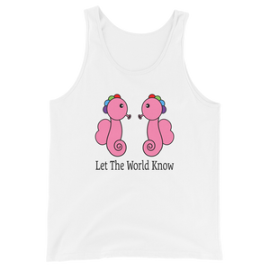 "Rainbow Seahorses" Tank Top (Light Colors)