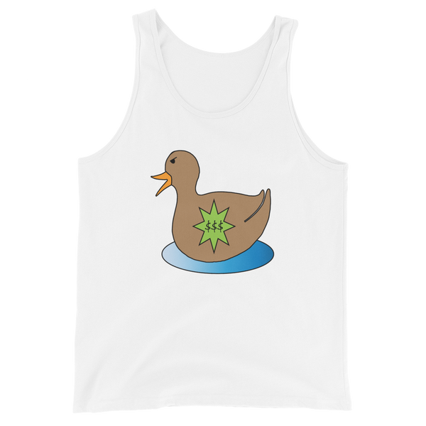 "Wealthy Duck" Tank Top (Black/White, Colors)