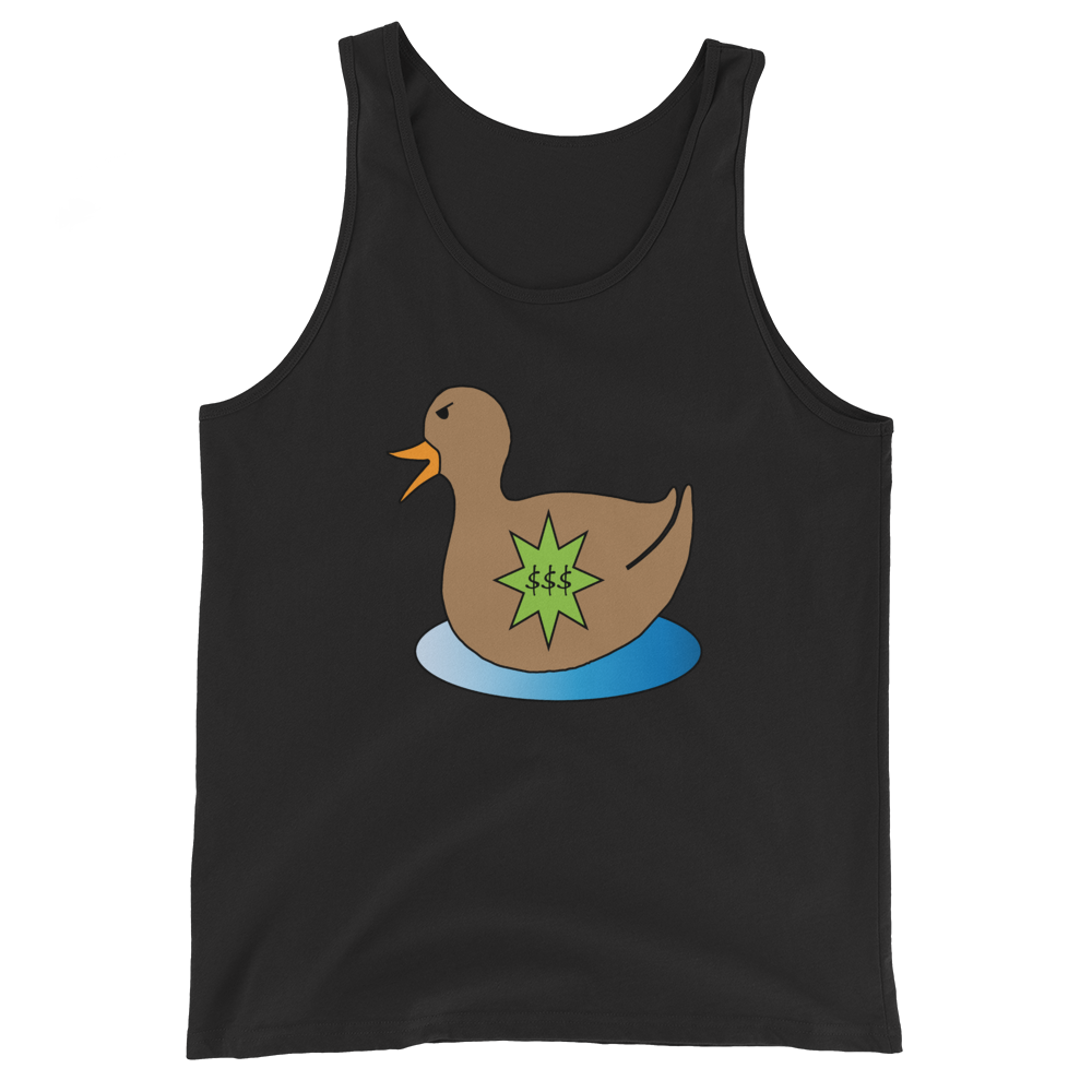 "Wealthy Duck" Tank Top (Black/White, Colors)